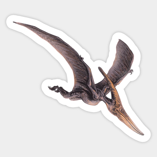 Pterodactyl Sticker by ArtDary